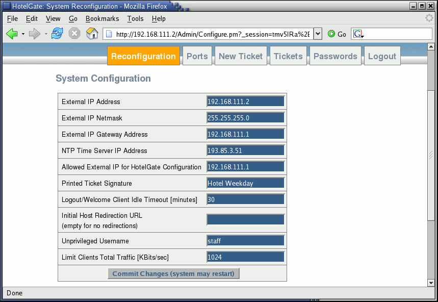 Initial system deployment configuration